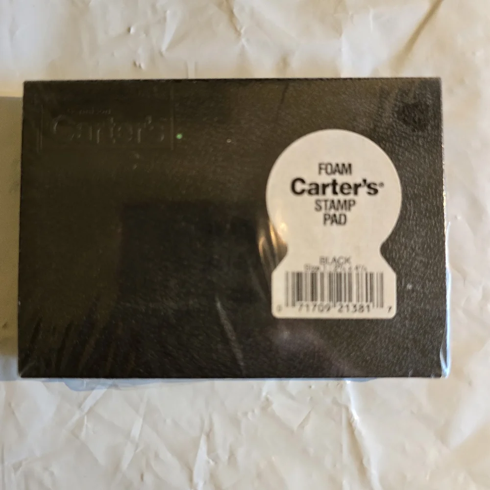 Carter's Black Foam Stamp Pad New